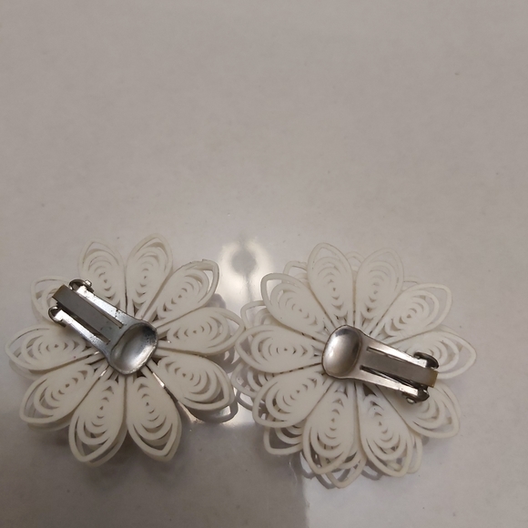 Vintage earrings 1960 hand mad - Picture 4 of 5